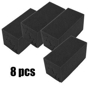 Promotion! New 8 PCS of 4.6 in X 4.6 in X 9.5 in Black Soundproofing Insulation Bass Trap Acoustic Wall Foam Padding Studio Foam
