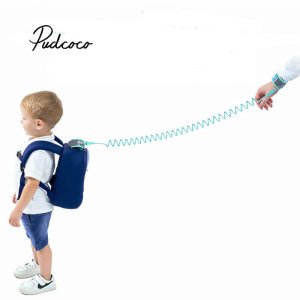 pudcoco 1.5-2.5m Kids Safety Harness Adjustable Children Leash Anti-lost Wrist Link Traction Rope Baby Walker Wristband