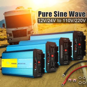 Pure Sine Wave Inverter 12V 220V 6000W 5000W 4000W 3000W 2000W Peak Voltage Transformer Converter 12V 110V 60Hz Solar Inverter