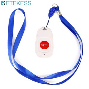 Retekess TH001 Wireless Call Bell Emergency Pager Call Button for Wireless Calling System Hospital Patient the Elderly F9465B