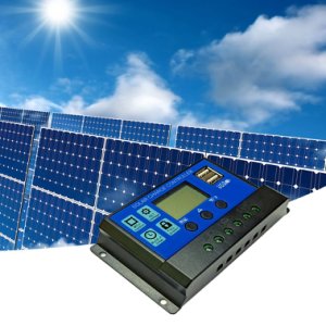 Solar Controller Light Control Time Control Automatic Recognition Street Light LED Light Double USB Interface Charging