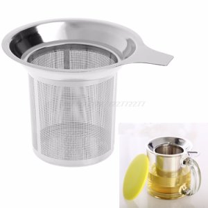 Stainless Steel Mesh Tea Infuser Metal Cup Strainer Loose Tea Leaf Filter Sieve O11 Dropship