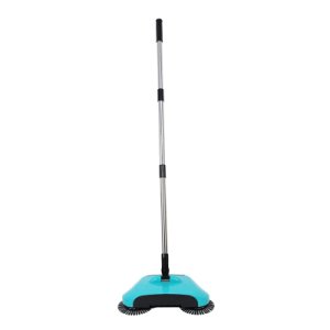 -Stainless Steel Sweeping Machine Push Type Hand Push Magic Broom Dustpan Handle Household Cleaning Package Hand Push Sweeper