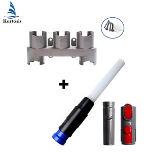 Storage Bracket Holder Cleaning Tool Attachment Brush Adaptor Set Replacement for Dyson V8 V10 V7 Vacuum Cleaner Accessories