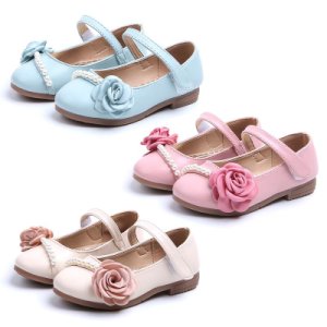 Summer Children Shoes Flats Baby Girl Pearl Flower Design Anti-Slip Flats Shoes Casual Sandals Sneakers Toddler Soft