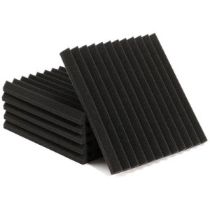 THGS Wedge Acoustic Foam With Adhesive Tape 8 Pcs Soundproof Panels,Silencing Sponge