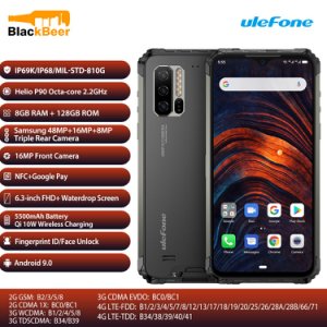 Ulefone Armor 7 6.3 Inch Dual 4G SmartPhone Helio P90 Octa Core IP68/IP69K Rugged Cellphone Global Version Bands Mobilephone NFC