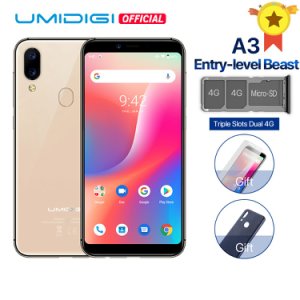 UMIDIGI A3 Android 9.0 Global Band Dual 4G 5.5incell HD+display 2GB+16GB smartphone Quad core Face Unlock 12MP+5MP Mobile phone