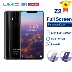 UMIDIGI Z2 Global Version Helio P23 6GB RAM 64GB ROM 6.2 FHD+ Full Screen Quad Camera Android 8.1 3850mah Face ID 4G Cellphone