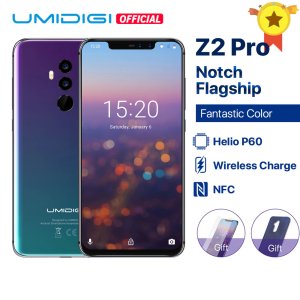 UMIDIGI Z2 Pro 6.2Full screen smartphone Android 8.1 6GB+128GB Helio P60 16MP Quad Lens 4G LTE NFC Wireless charge Mobile phone