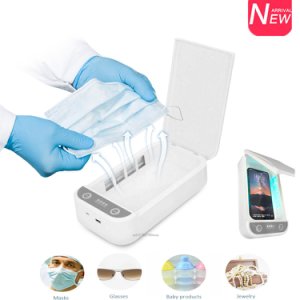 UV Light Phone Sterilizer Box Mask Jewelry Cleaner Personal Sanitizer Disinfection Cabinet With Aromatherapy Esterilizador 5V