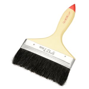 uxcell Paint Brushes Reusable Wooden Grip Metal Ferrule Synthetic Bristle for Painting Staining and Applying Adhesives