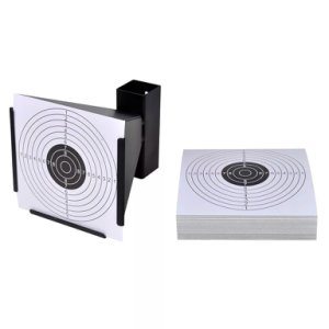 Vidaxl 14 Cm Funnel Target Holder Pellet Trap + 100 Paper Targets For Air Rifle/Airsoft Shooting High-Quality Funnel Pellet Trap