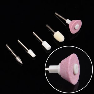 YZWLE 1 Set 5 Bits Nail Art Electric Drill Bits Tips Buffer Manicure Pedicure Grooming Tool