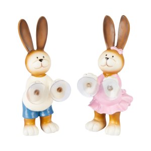 Figurines « Lapins curieux »