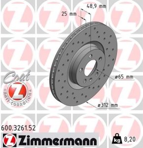 ZIMMERMANN Brake Disc