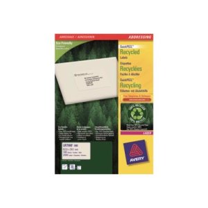 Avery QuickPEEL Recycled Labels - adresetiketten - 2100 etiket(ten)