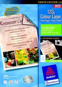 Avery Zweckform Superior Colour Laser Paper 1198 - tweezijdig glanzend fotoapapier - 200 vel(len)