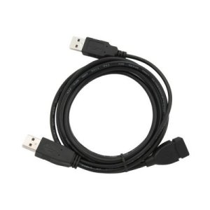 Câble Extension USB vers USB X 2 GEMBIRD CCP-USB22-AMAF-6 Noir (1,8 m)