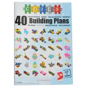 Clics - cp009 - jeu de construction - livre 40 constructions tout niveau - 68 pages