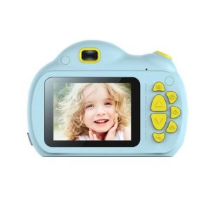 EFUTURE Mini Appareil photo numérique pour enfants Caméra HD sports Bleu
