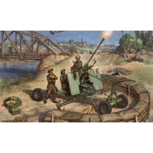 Figurines historiques 2ème guerre mondiale : canon bofors 40mm zvezda