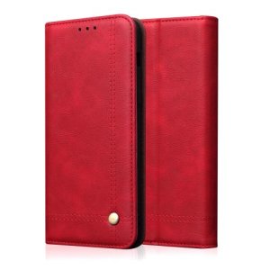 Housse étui Coque en cuir avec Multi-poche pour Xiaomi Redmi Note 7 / Note 7 Pro - Rouge -3958