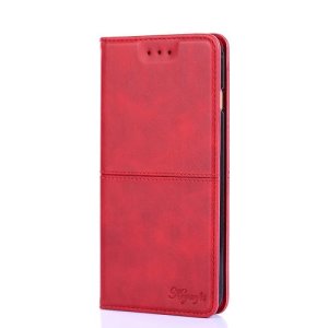Housse étui Coque en cuir Flip pour Sony Xperia 1 / XZ4 - Rouge -3961