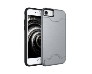 Housse étui Coque portable avec poche cachée pour Apple iPhone 7 - Gris -3968