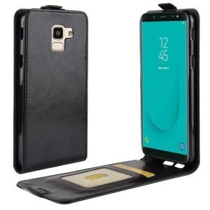 Housse étui intégré en cuir avec plusieurs poches pour Samsung Galaxy J4 2018 / J400 - Noir -3981