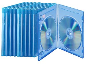 Lot de 10 boîtiers fins transparents pour Blu-ray, pour 2 disques chacun