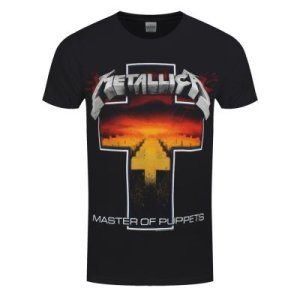 Metallica T-Shirt Master Of Puppets Cross Homme Noir