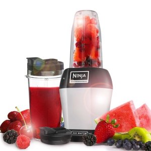 Ninja BL450 Mixeur en verre noir, argent 900 W – Blender (Mixeur en verre, noir, argent)