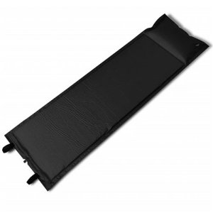 Vidaxl Slaapmat zelfopblazend zwart 185 x 55 x 3 cm (enkel)