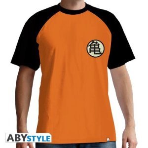 Abystyle T-shirt kame symbol dragon ball z sangoku homme taille l orange premium
