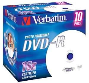 Verbatim DVD-R 4,7 Go imprimable x 10