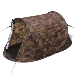 vidaXL Pop-up tent 2-persoons camouflage