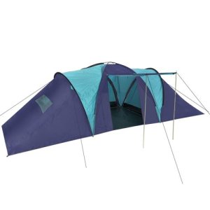 vidaXL Tent voor 9 personen polyester donkerblauw en blauw