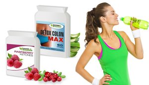 1-Month Supply of Raspberry Ketone and 'Colon Cleanse' Capsules