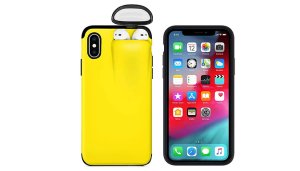 Wish Whoosh Offers 2-in-1 silicone iphone case with airpod holder - 8 models & 6 colours