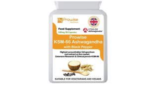 Prowise Healthcare Ltd 3-month supply of ashwagandha with organic black pepper 500mg - 90 capsules