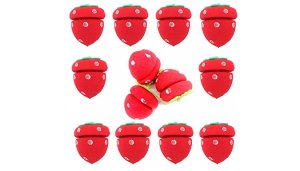 6-Pack of Foam Strawberry Hair Curlers
