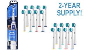 Braun Oral-B Electric Toothbrush with 16 x Compatible Replacement Heads