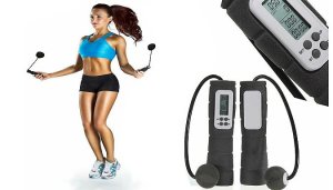 Home Season Cordless skipping rope with timer & calorie counter