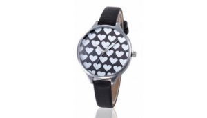 Elle And Be Faux leather heart watch - 2 colours