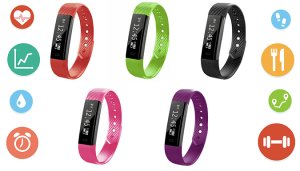 Fitness Tracker With Heart Rate Monitor - 5 Colours