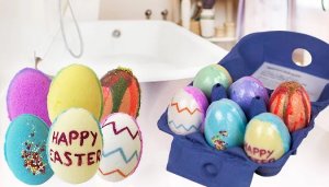 Handmade Easter Egg Bath Bomb Gift Set - Includes 6 Eggs