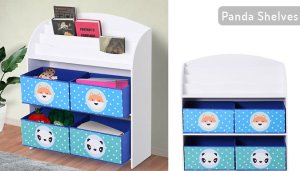HomCom Kids Storage Unit with Fabric Drawers- 3 Designs