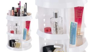 Rotating Make-Up Organiser with Adjustable Layers- 2 Colours