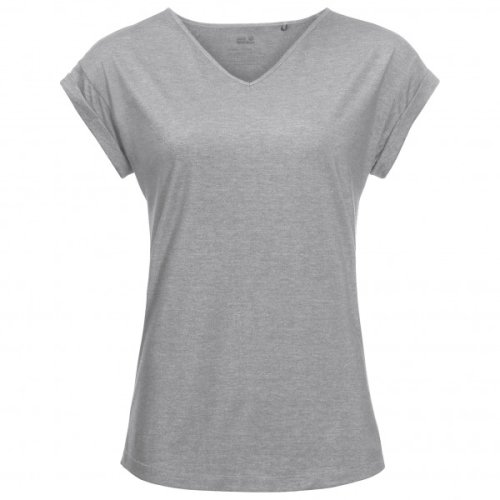 Jack Wolfskin - Women's Coral Coast T - T-shirt maat L, grijs